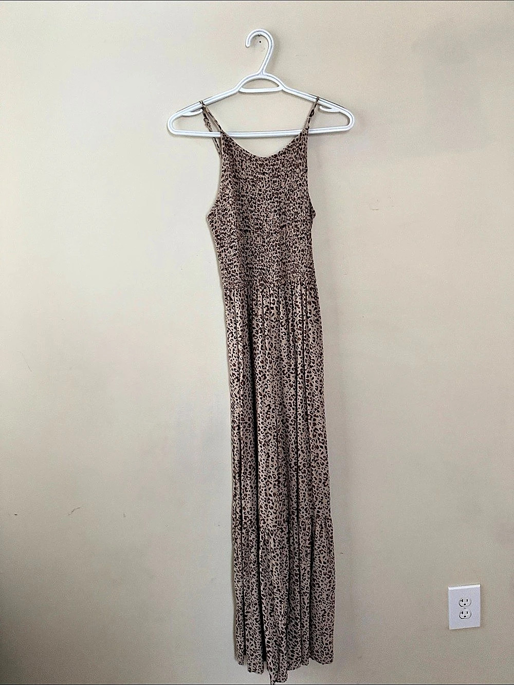 Animal Print Maxi Romper in Size Medium